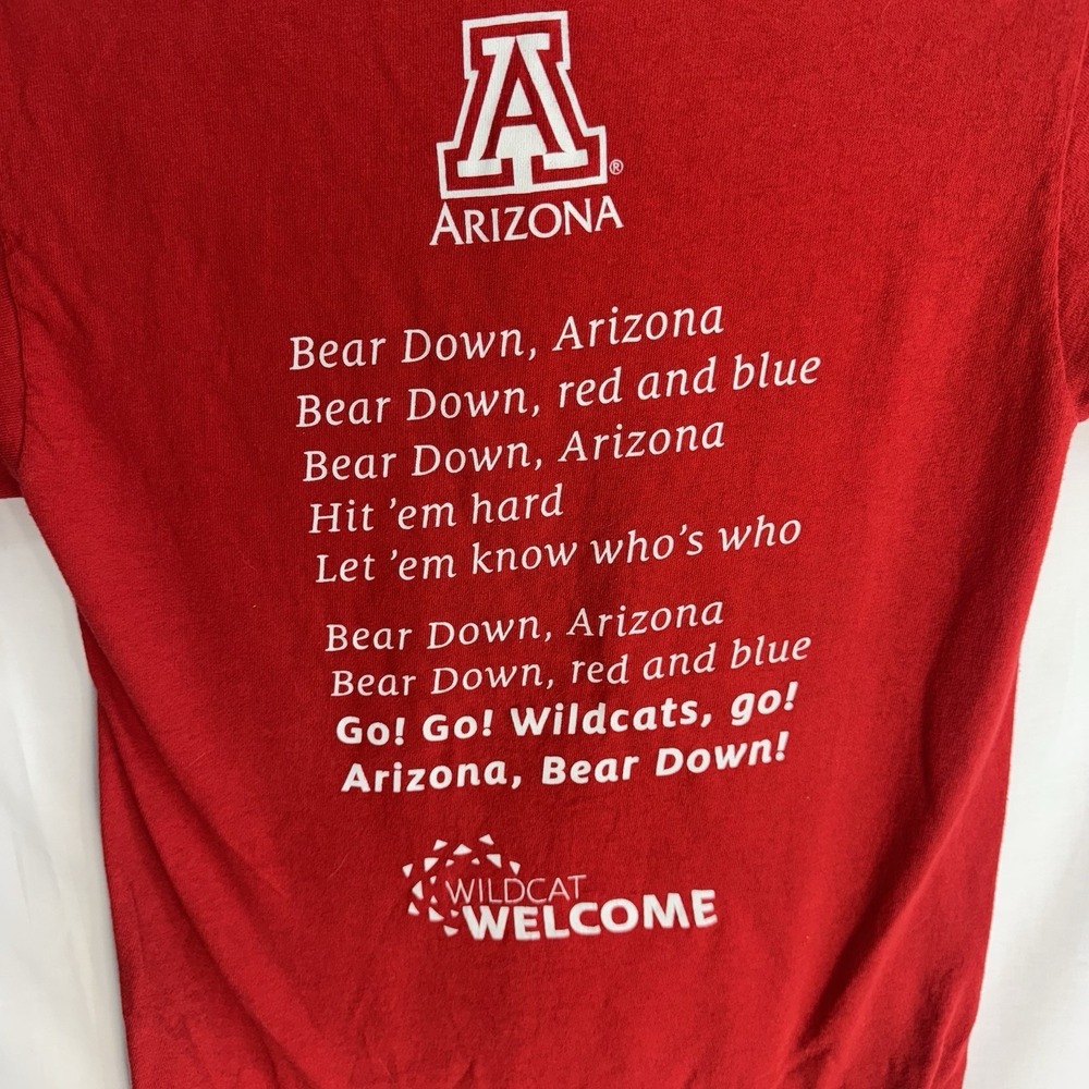 Bear Down Arizona Wildcats T-Shirt Red Size Small College Football - Picture 4 of 10